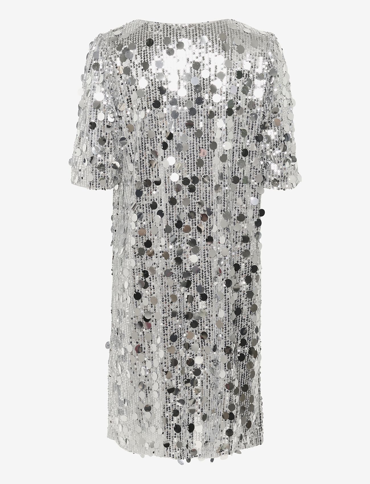 Cream - CRShine Short Dress - festkjoler - silver sequins - 2