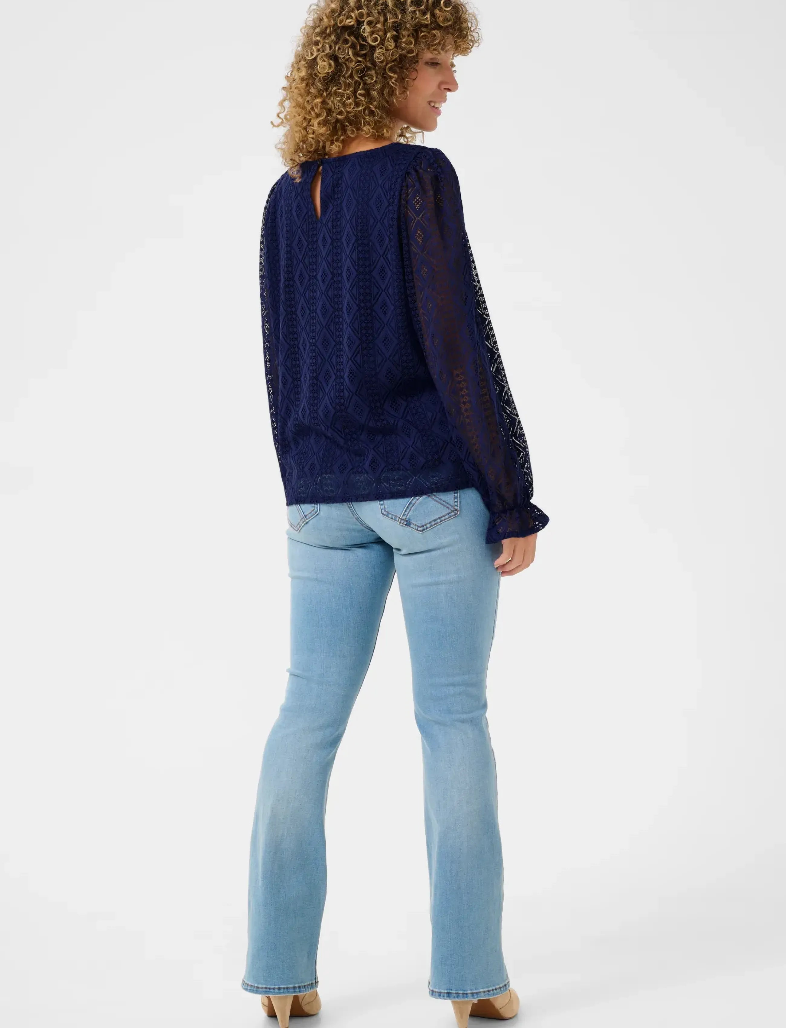 Cream - CRValerie Blouse - long-sleeved blouses - ocean cavern - 3