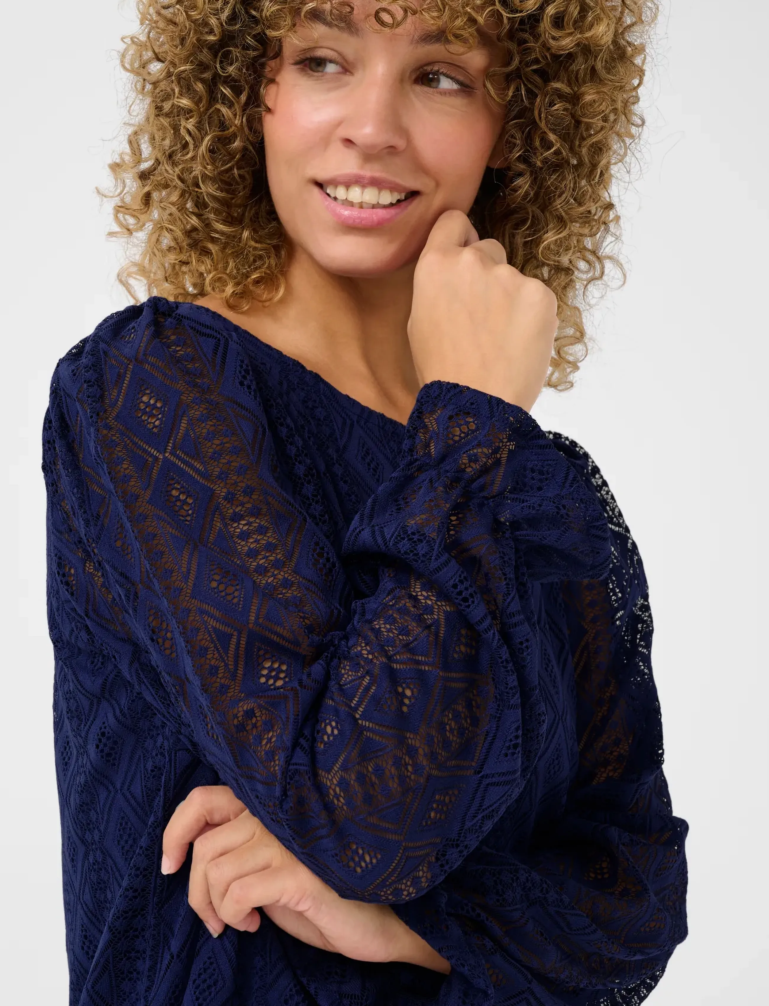 Cream - CRValerie Blouse - long-sleeved blouses - ocean cavern - 5