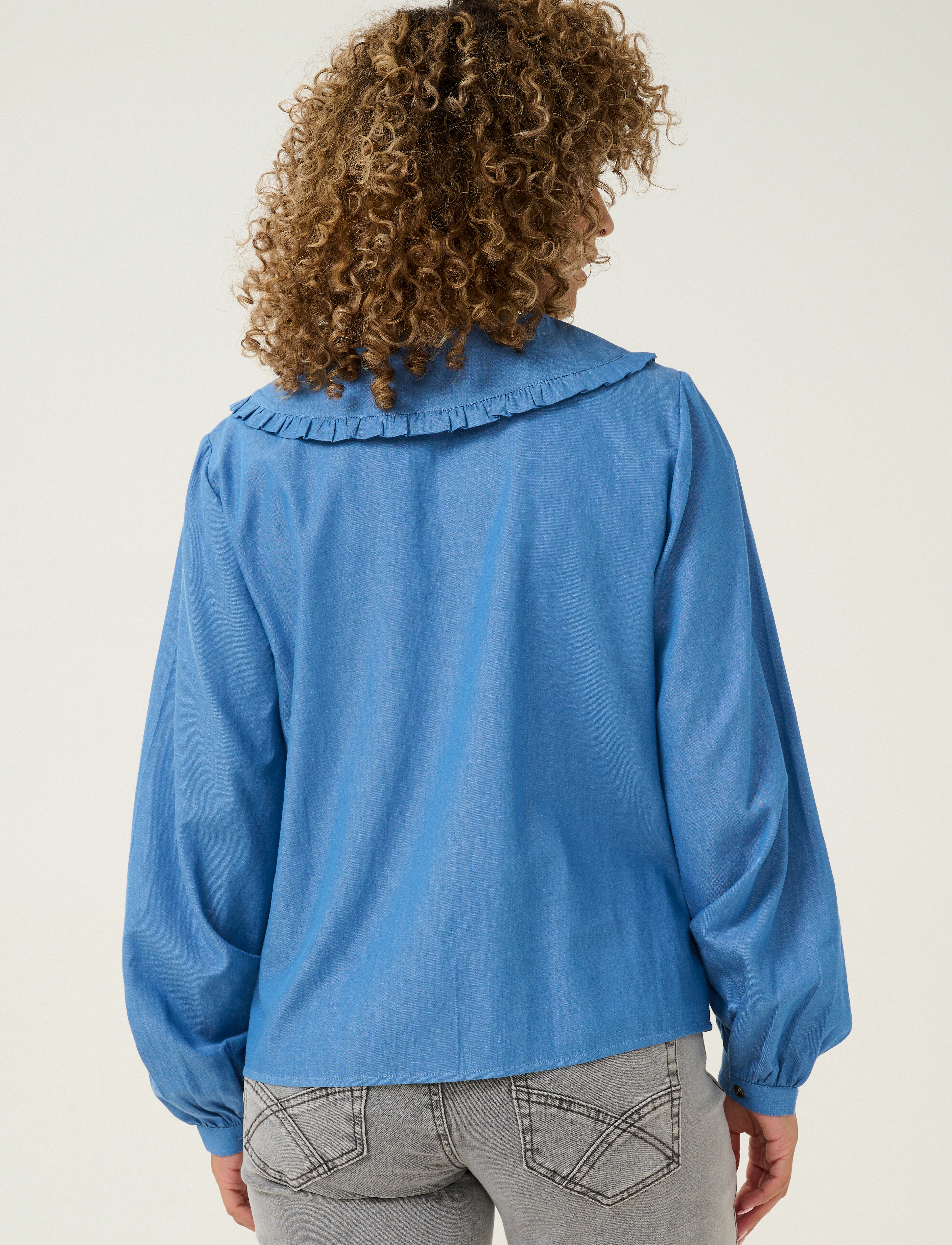 Cream - CRKami Shirt - long-sleeved shirts - providence blue denim - 4