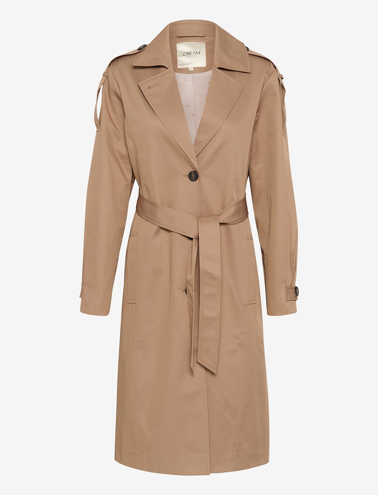 Cream - CRRea Trenchcoat - trenchcoats - cinnamon swirl - 1