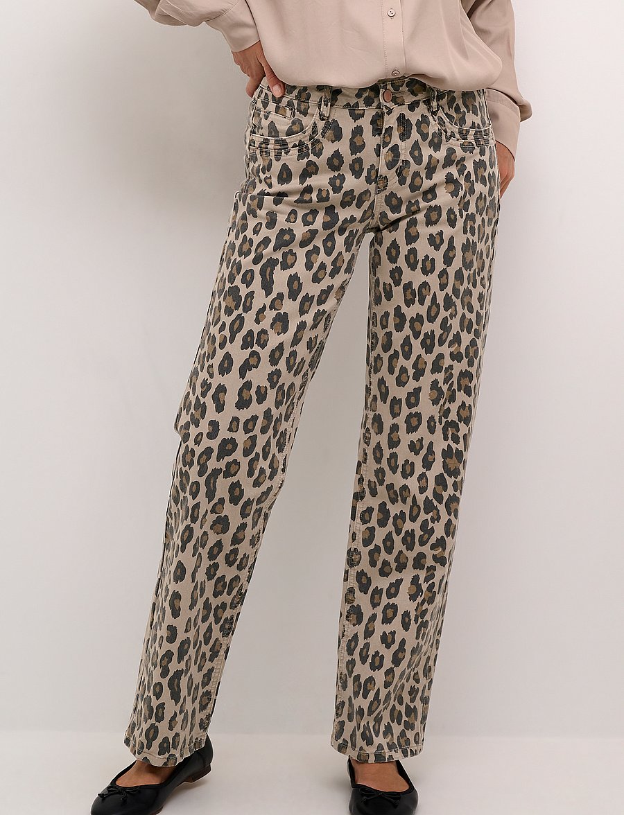 Cream - CRLeona Jeans - Coco Fit - gerade jeans - leopard mix - 0