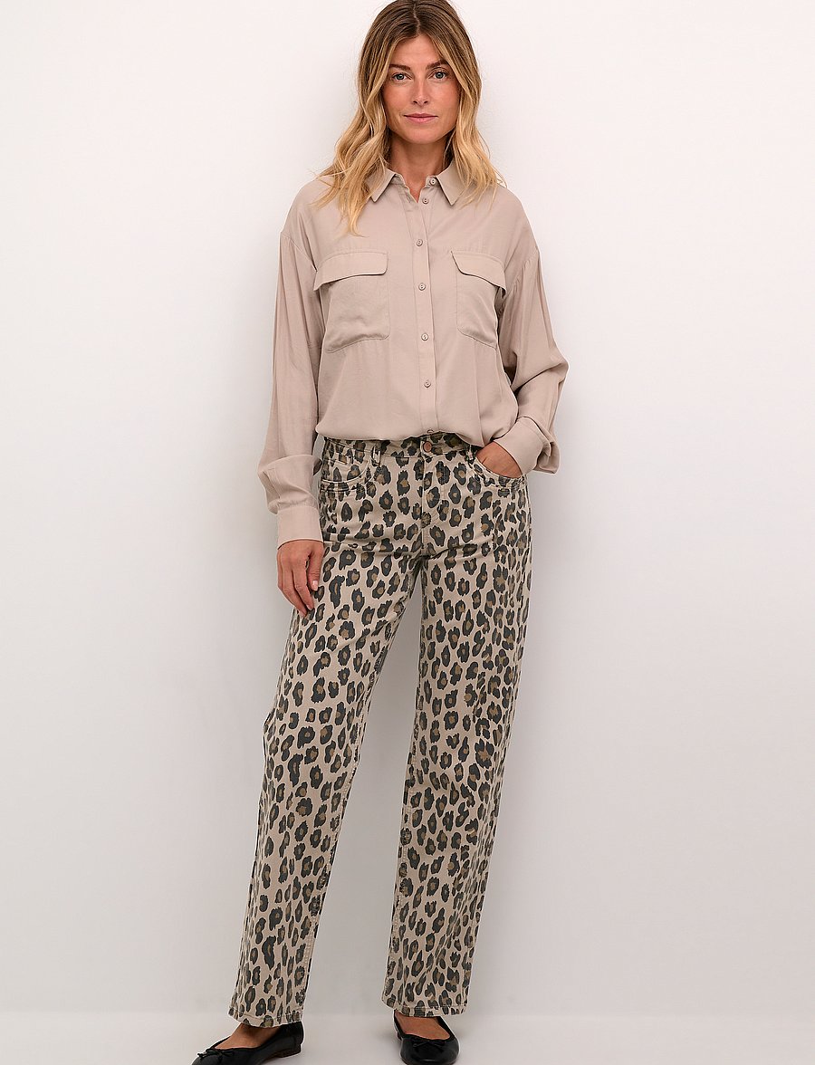Cream - CRLeona Jeans - Coco Fit - gerade jeans - leopard mix - 3