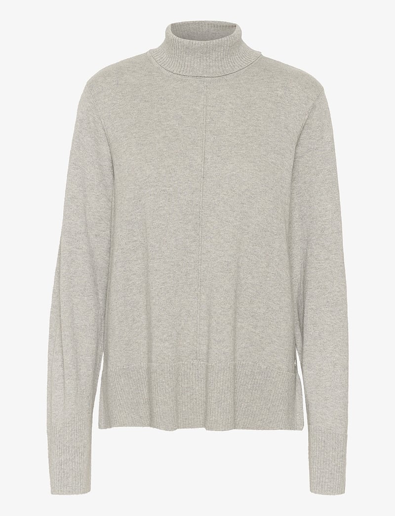 Cream - CRAnva Rollneck Pullover - kashmir - grey melange - 1