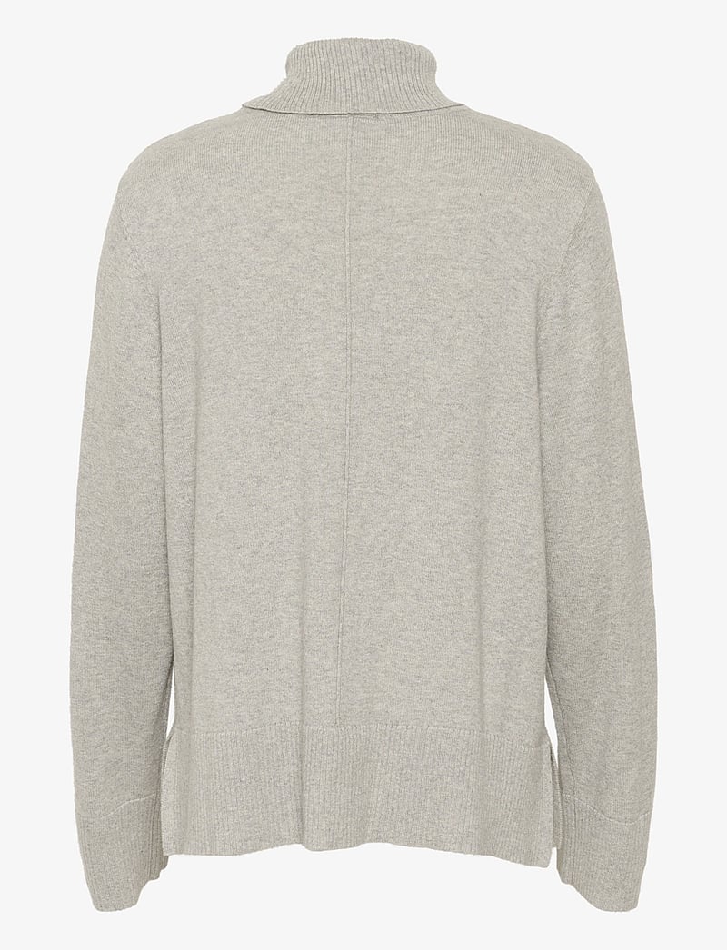 Cream - CRAnva Rollneck Pullover - kashmir - grey melange - 2