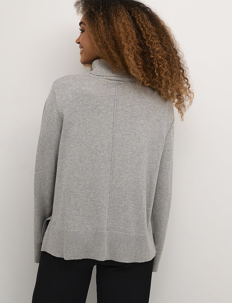 Cream - CRAnva Rollneck Pullover - kashmir - grey melange - 4