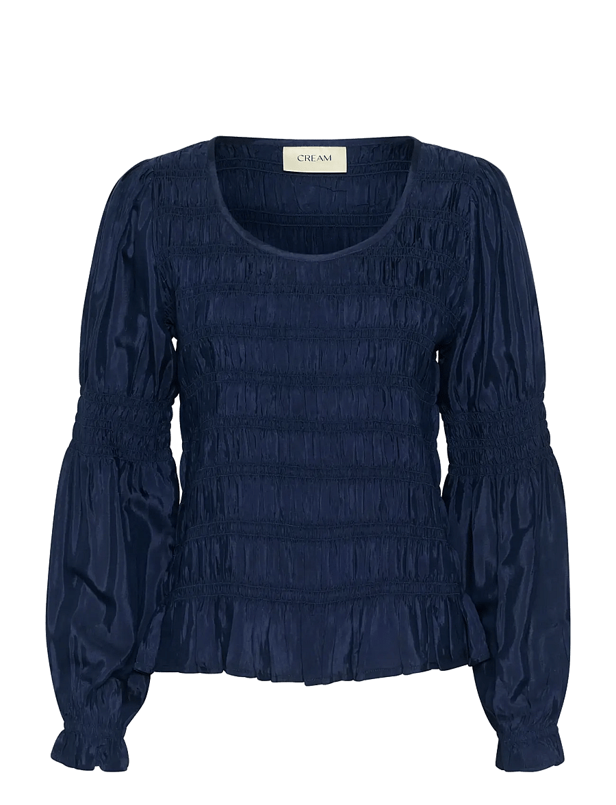 Cream - CRHenva LS Blouse - blouses à manches courtes - dress blues - 1