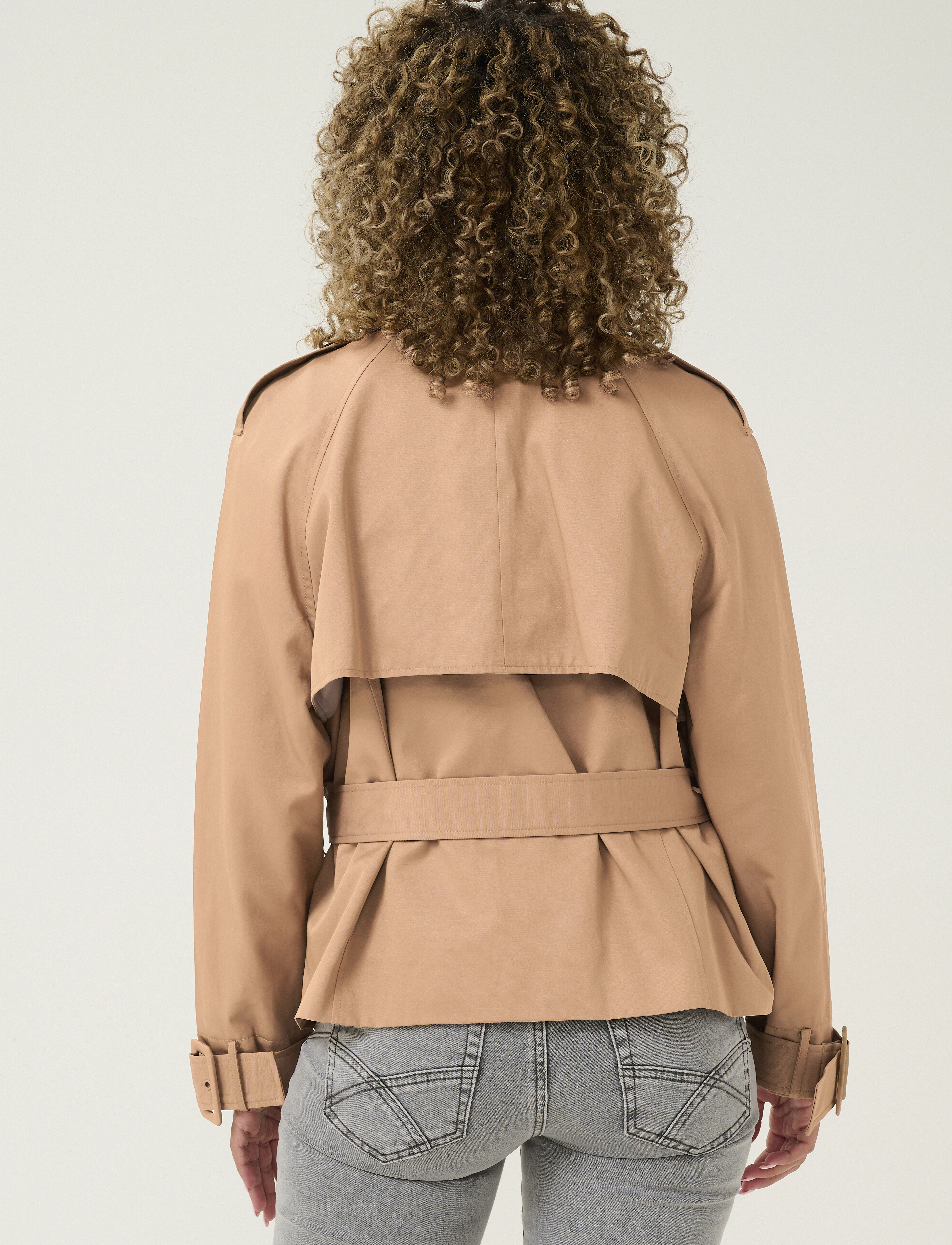 Cream - CRRea Crop Trenchcoat - cinnamon swirl - 4