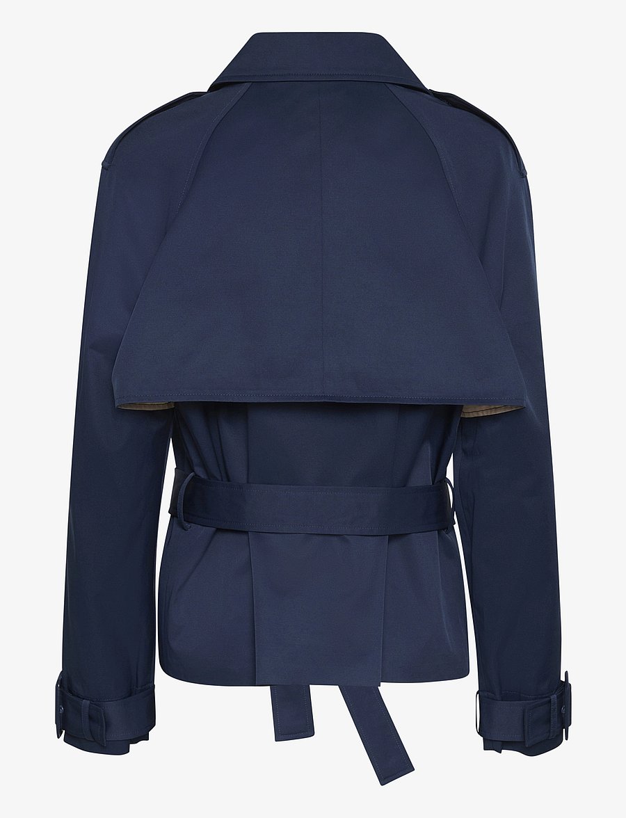 Cream - CRRea Crop Trenchcoat - dress blues - 2