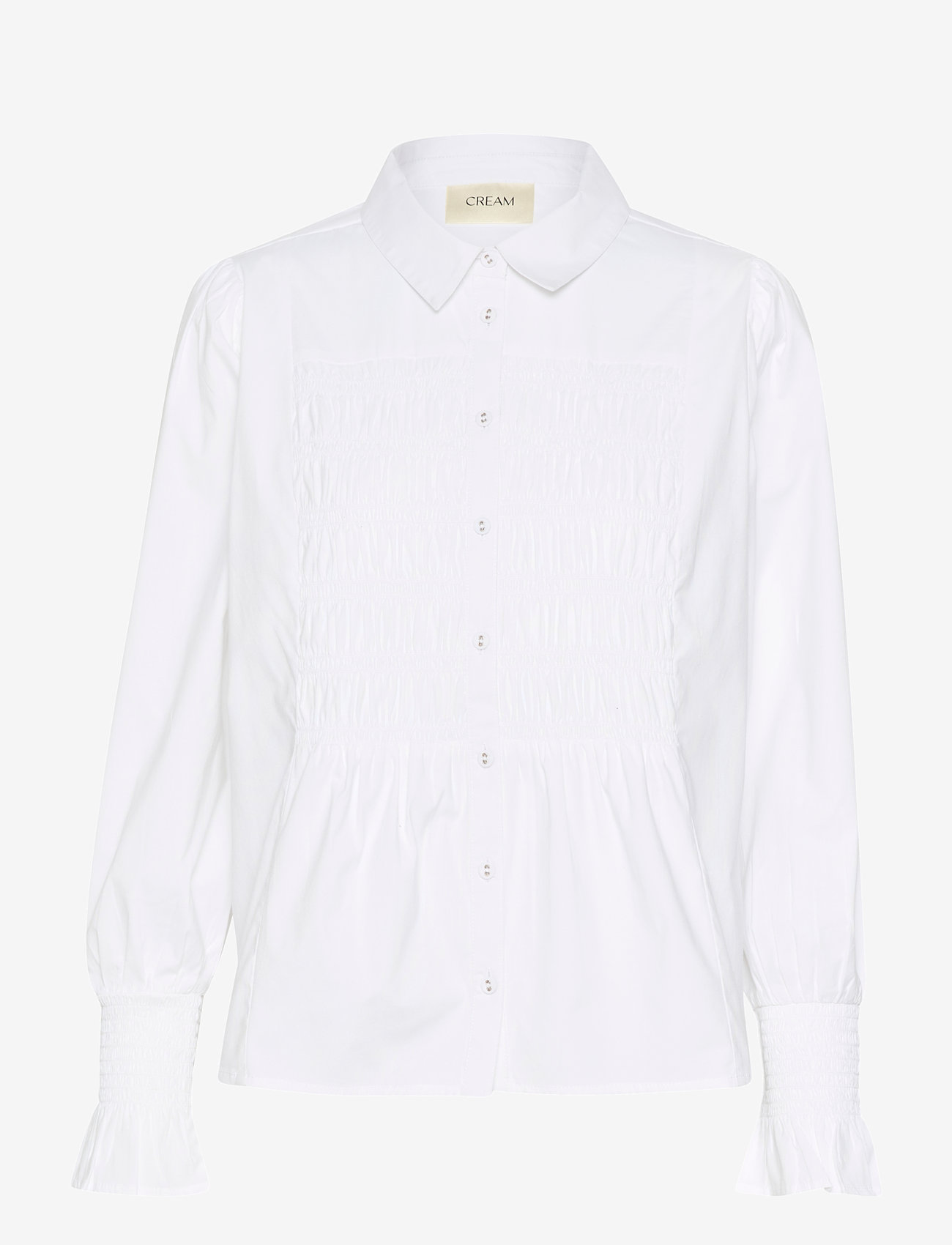 Cream - CRAdeline Shirt - long-sleeved shirts - snow white - 1