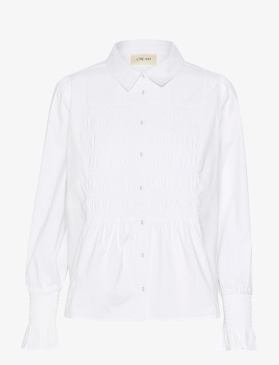 Cream - CRAdeline Shirt - langärmlige hemden - snow white - 1