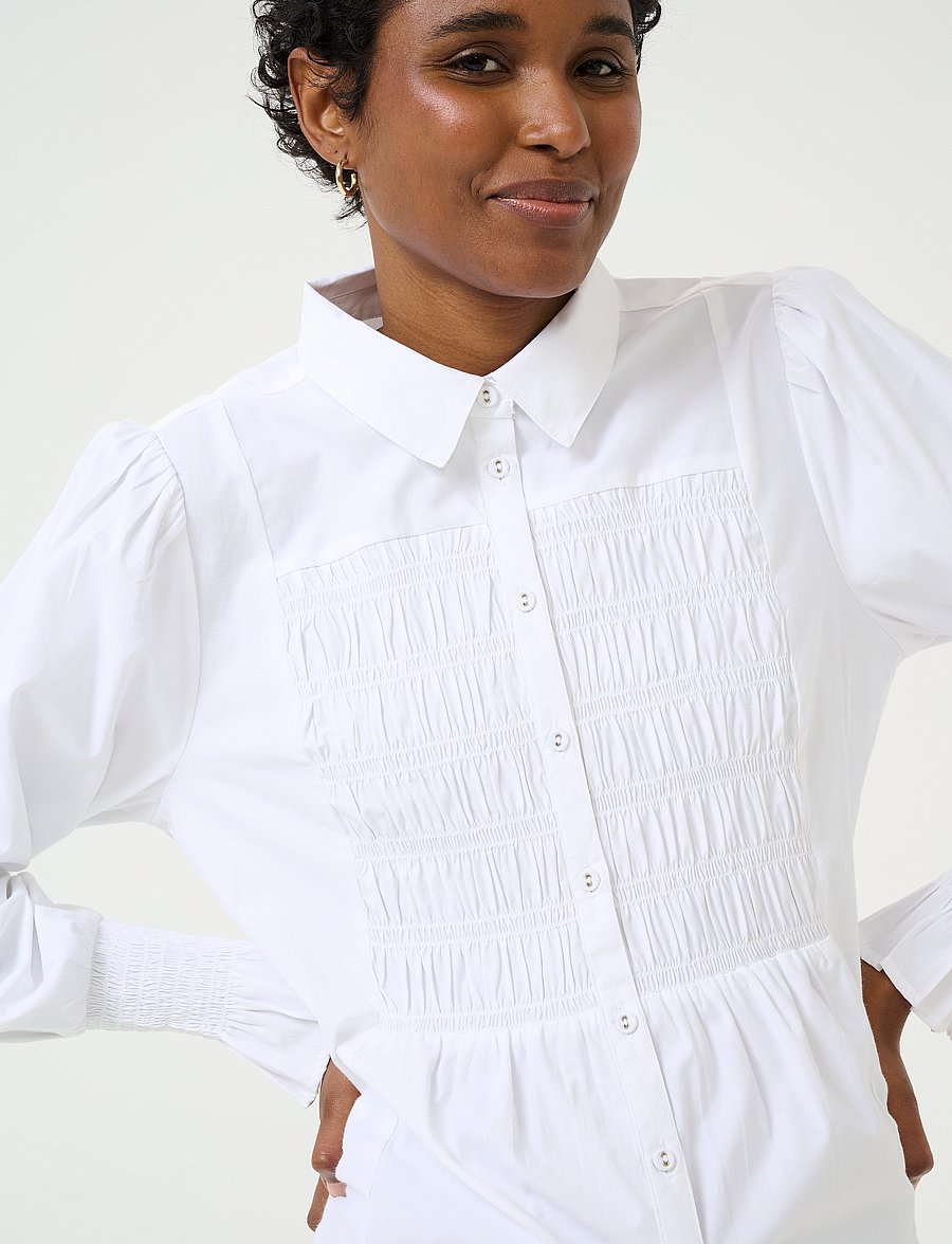 Cream - CRAdeline Shirt - langärmlige hemden - snow white - 5