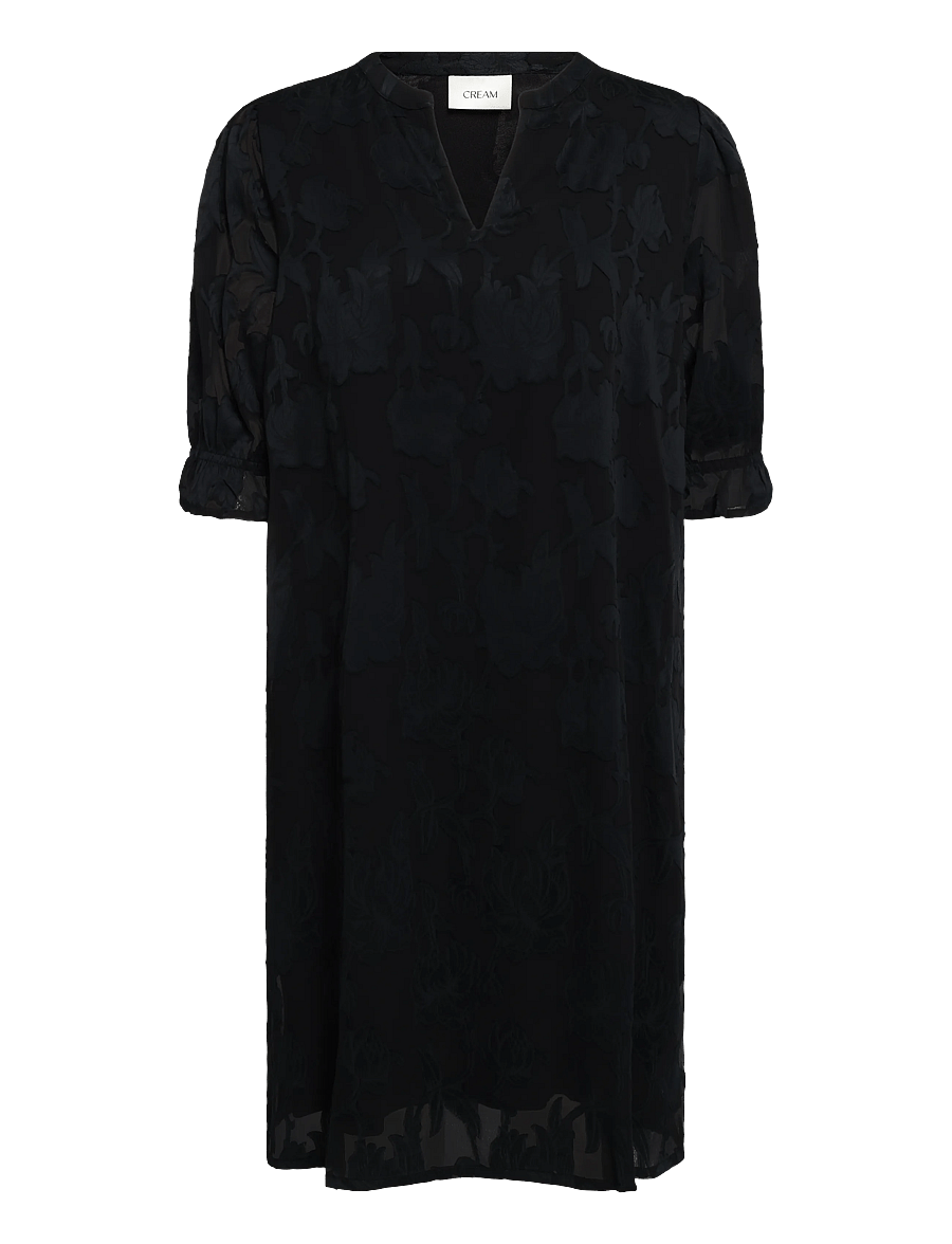 Cream - CRYana Dress - midiklänningar - pitch black - 0