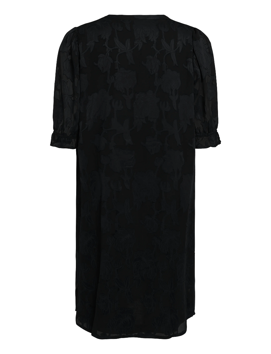 Cream - CRYana Dress - midiklänningar - pitch black - 1