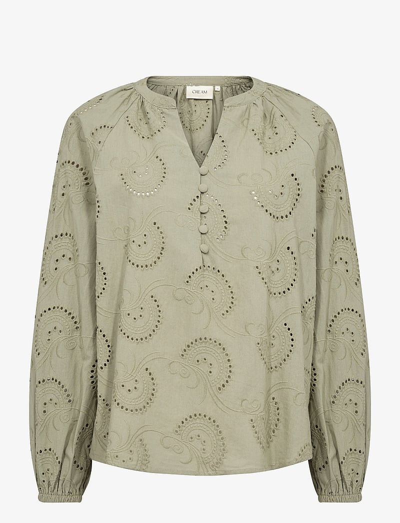 Cream - CRDelia Blouse - pikkade varrukatega pluusid - tea - 1