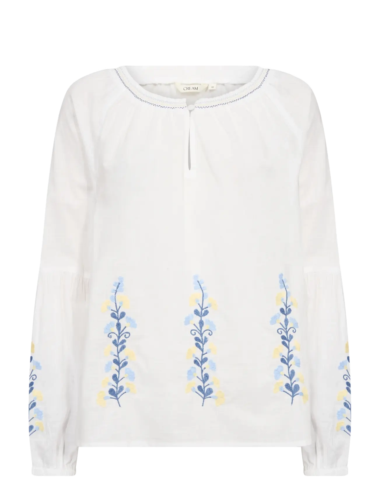 SNOW WHITE BLUE YELLOW EMB