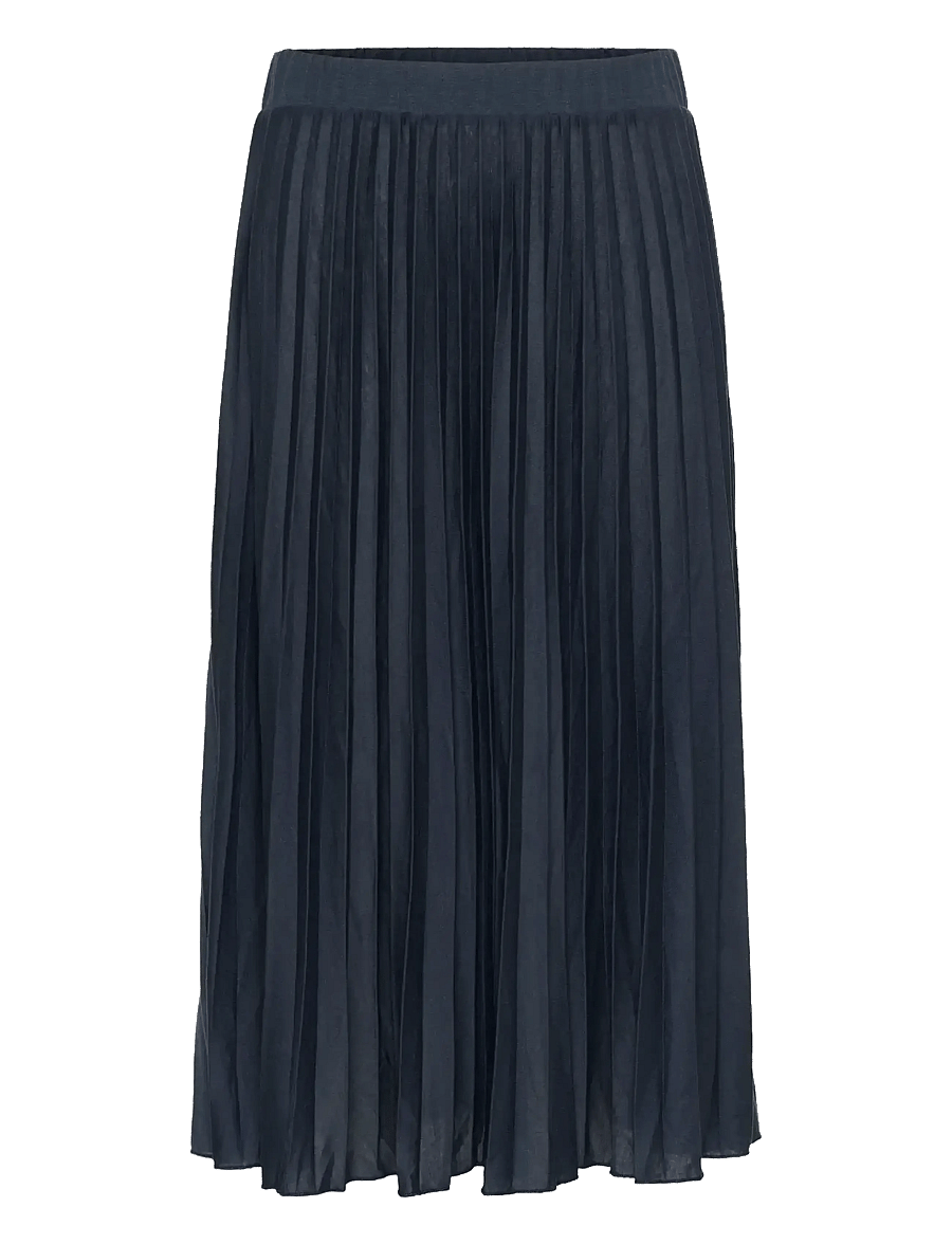 Cream - CRFolo Plissé Skirt - dress blues - 1