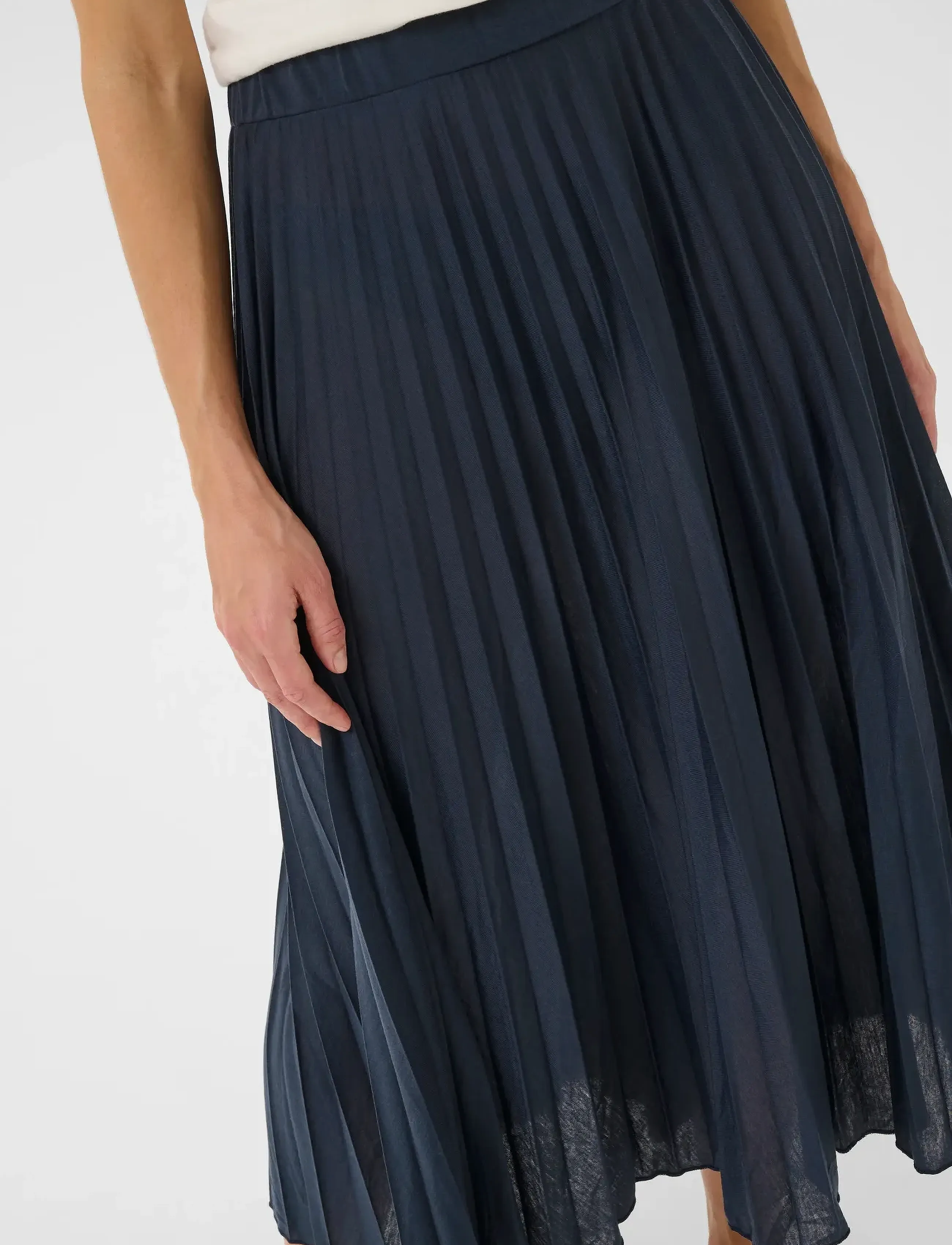 Cream - CRFolo Plissé Skirt - dress blues - 5