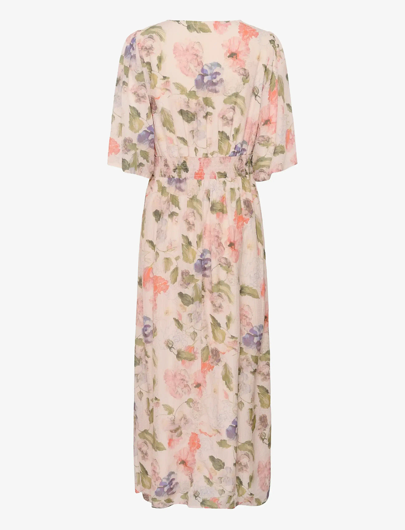 Cream - CRHailey Long Dress - sommerkjoler - sepia rose flower - 2