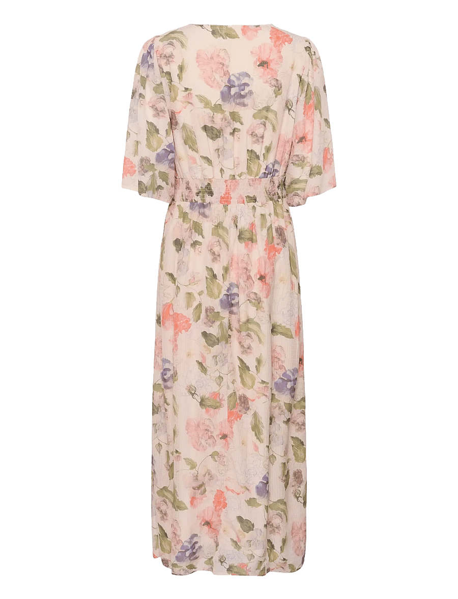 Cream - CRHailey Long Dress - kesämekot - sepia rose flower - 2