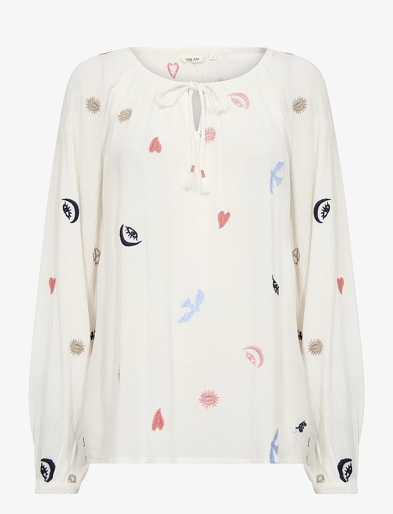 Cream - CRRonja Blouse - pikkade varrukatega pluusid - marshmallow - 1