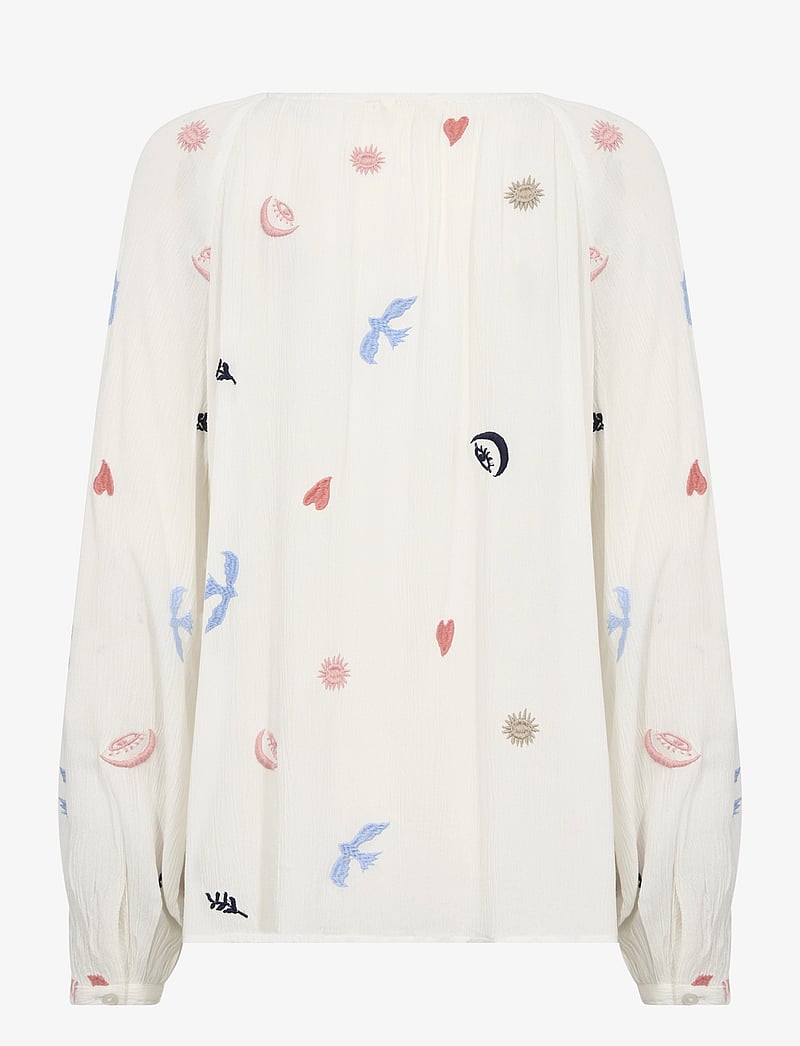 Cream - CRRonja Blouse - pikkade varrukatega pluusid - marshmallow - 2