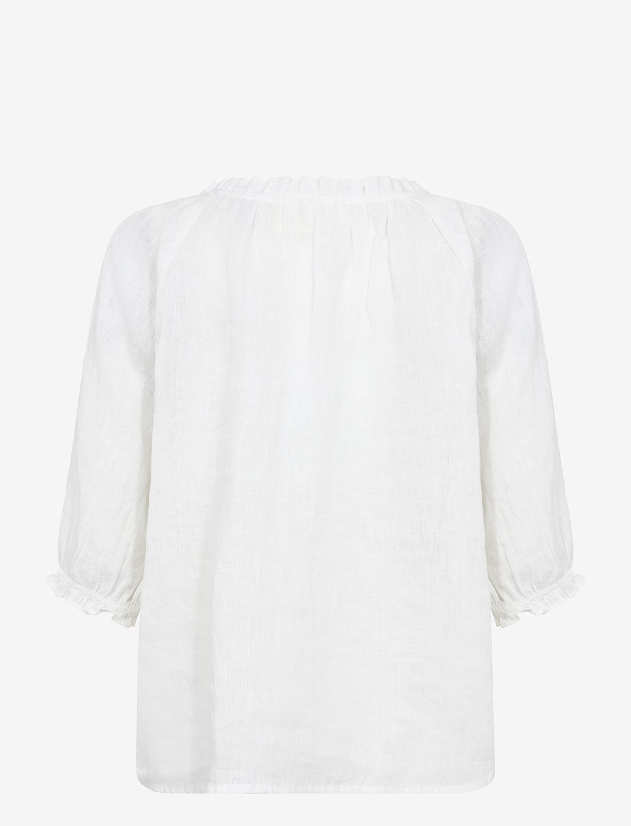 Cream - CRBellis Lace Blouse - short-sleeved blouses - snow white - 2