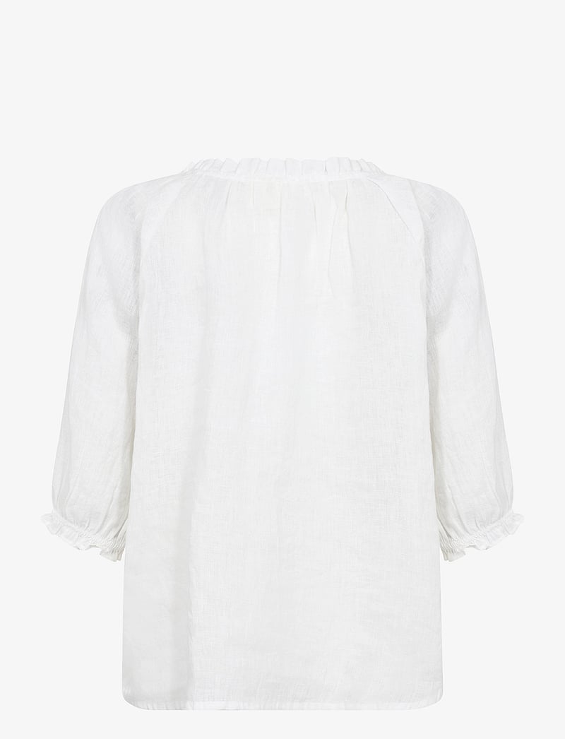 Cream - CRBellis Lace Blouse - short-sleeved blouses - snow white - 2