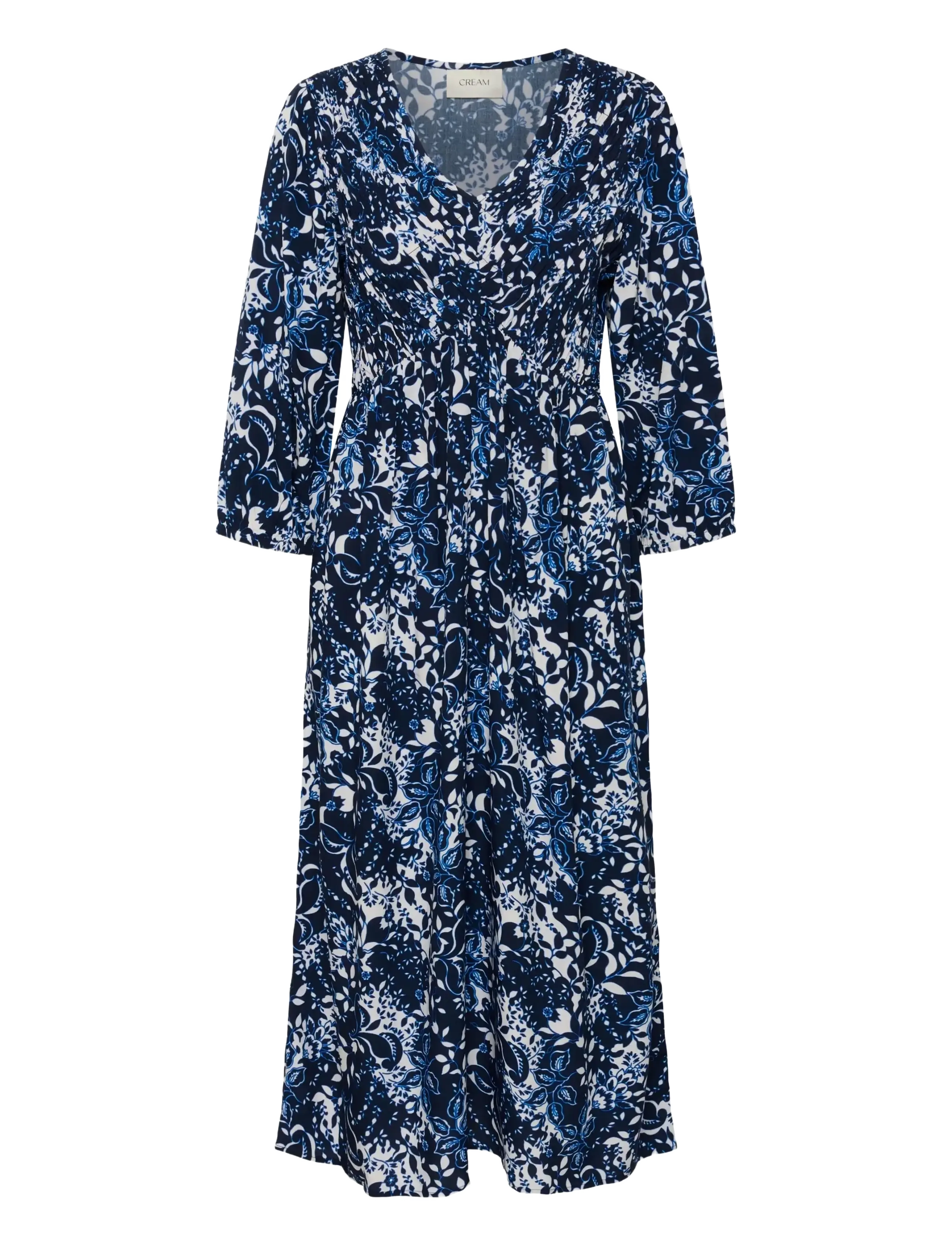 Cream CRTiah Smock Dress - Kjoler - NAVY BLUE TOILE / navy