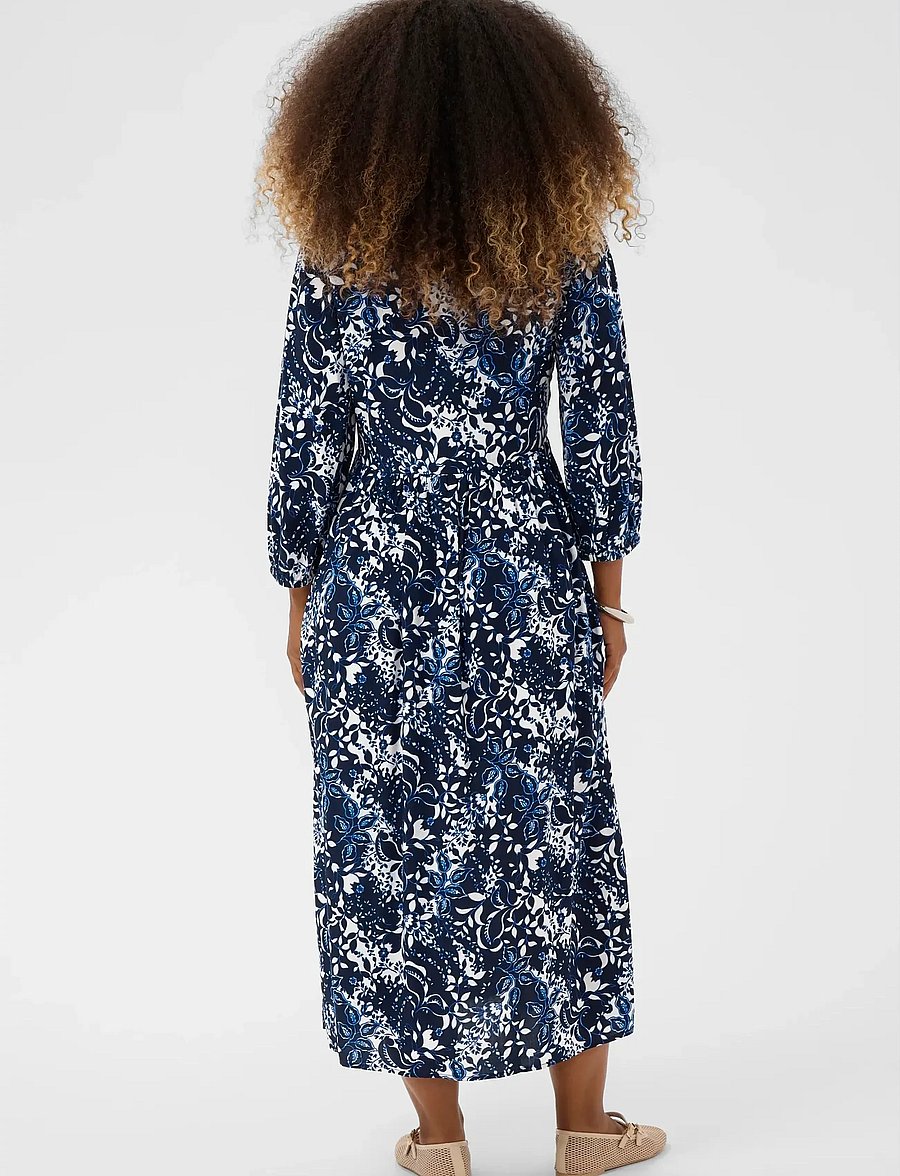 Cream - CRTiah Smock Dress - sommarklänningar - navy blue toile - 3