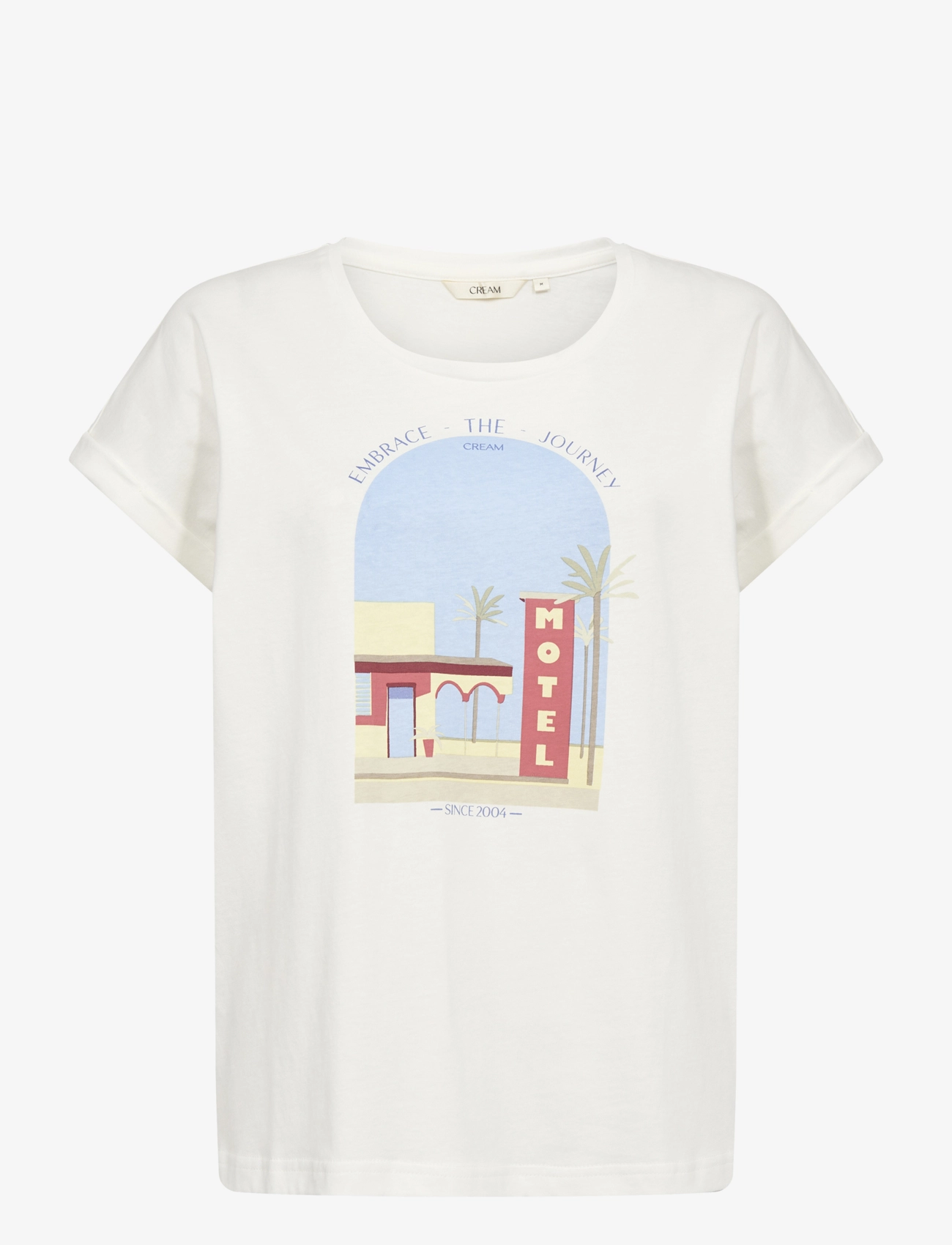 Cream CRRigga T-Shirt - Kleidung - BLUE YELLOW MOTEL / white