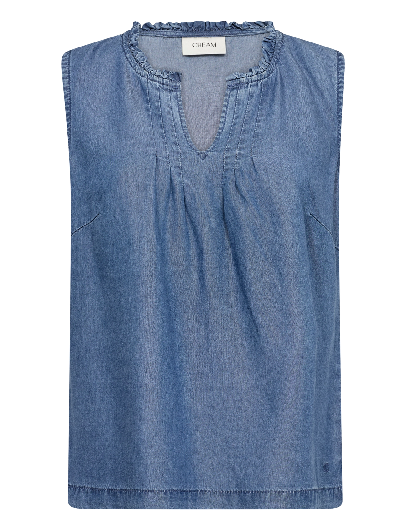 Cream - CRMolly Sleeveless Blouse - toronto medium blue denim - 1