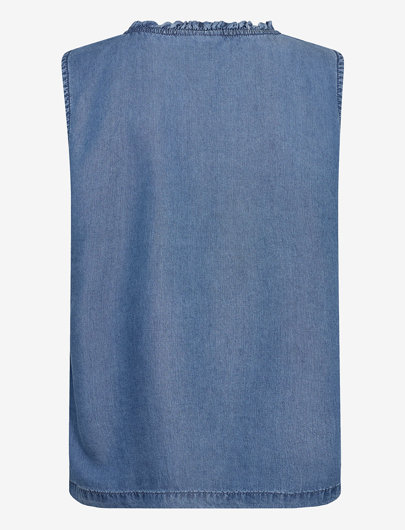 Cream - CRMolly Sleeveless Blouse - sleeveless blouses - toronto medium blue denim - 2