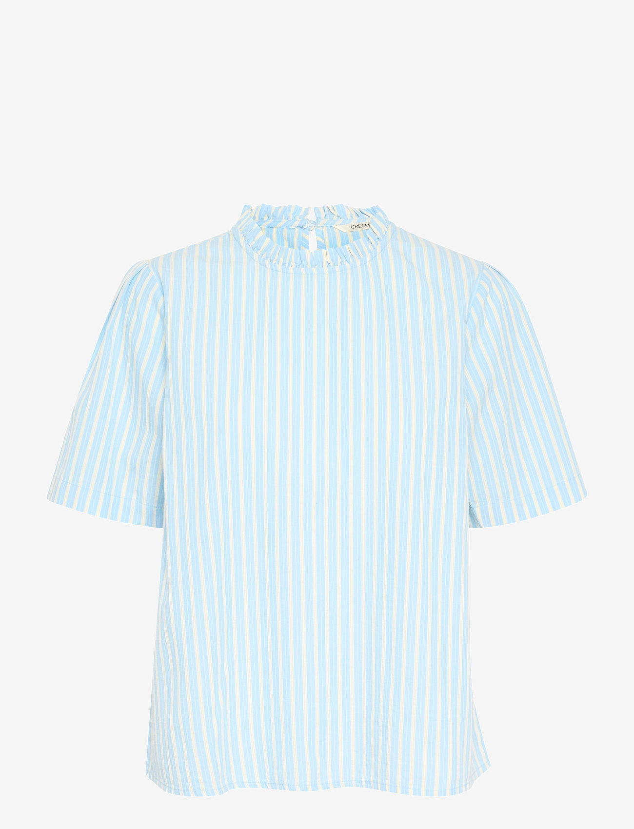 Cream - CRNadela Blouse - kortärmade blusar - clear blue stripe - 1