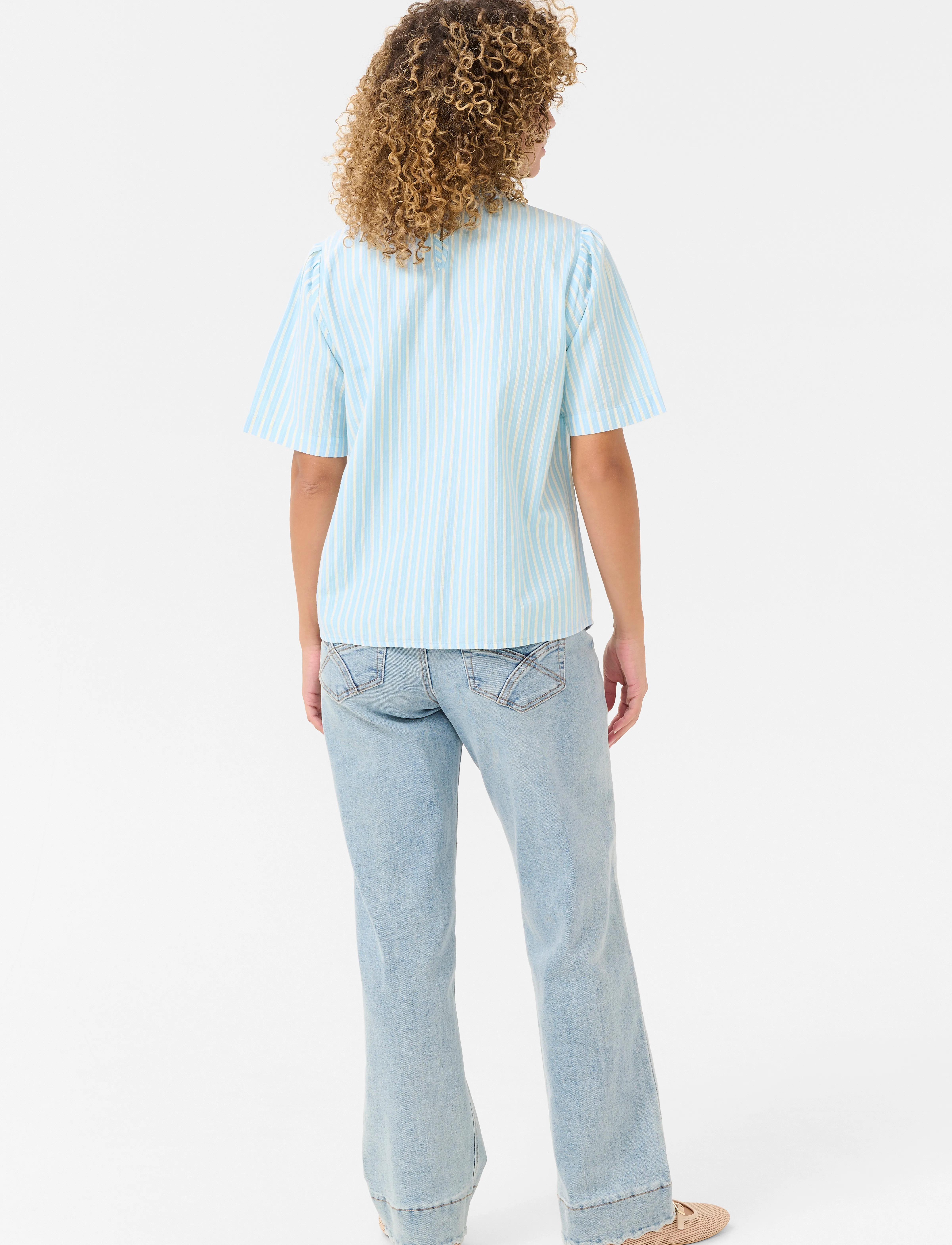 Cream - CRNadela Blouse - clear blue stripe - 4