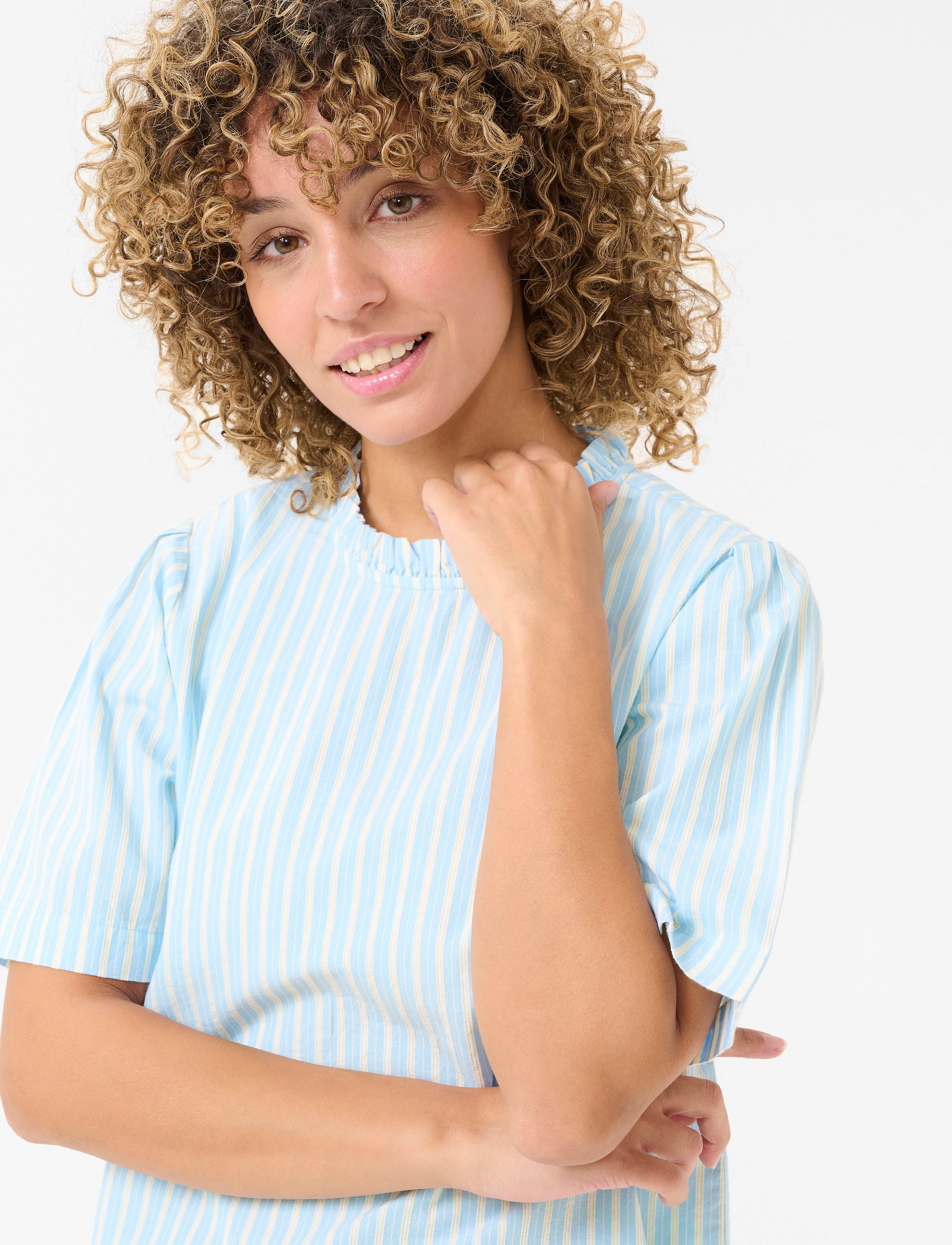 Cream - CRNadela Blouse - clear blue stripe - 5