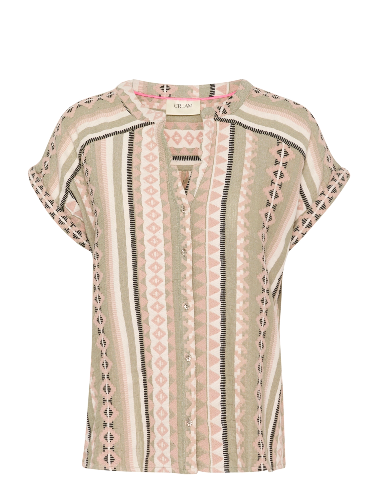 Cream CRSola Blouse - Bluser - TEA JAQUARD / beige
