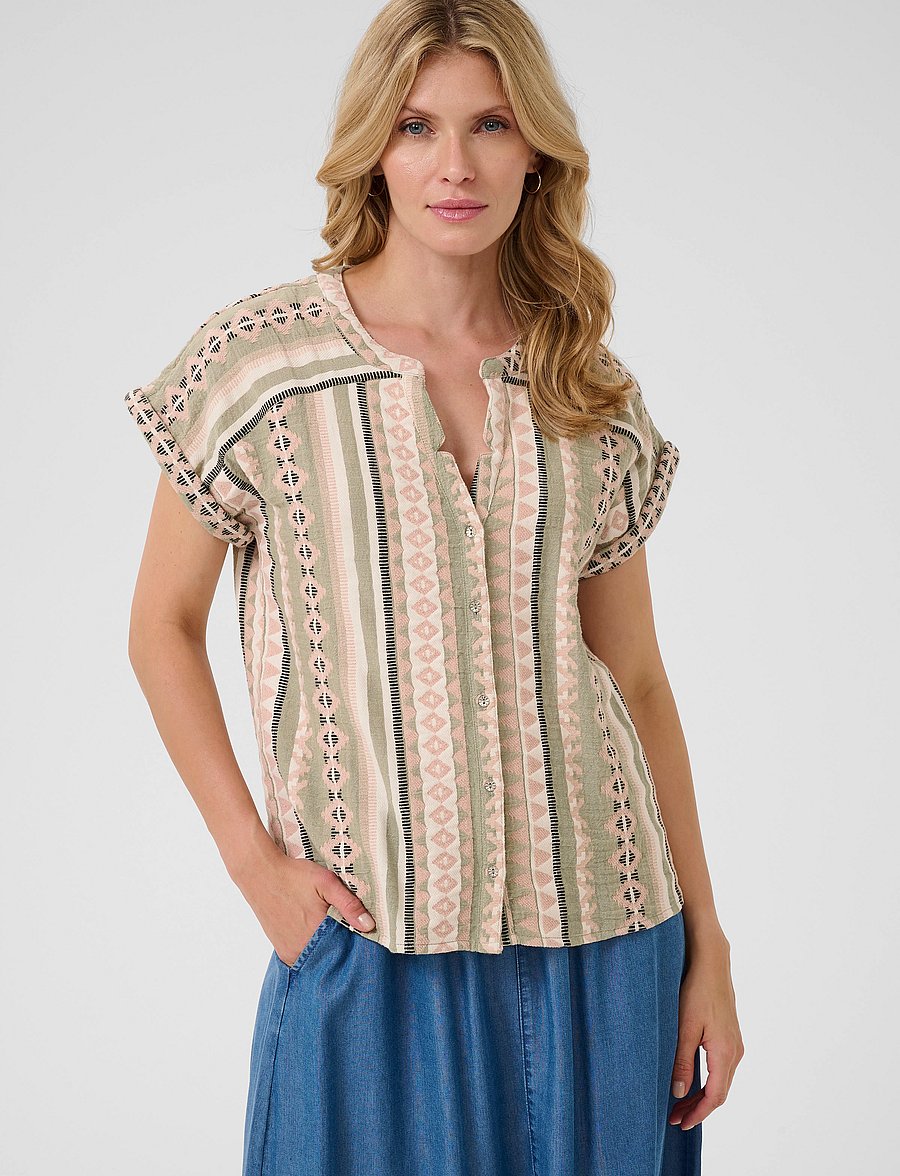Cream - CRSola Blouse - tea jaquard - 0
