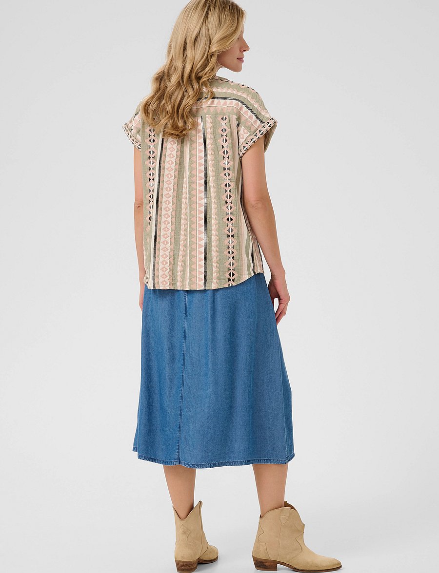 Cream - CRSola Blouse - tea jaquard - 4