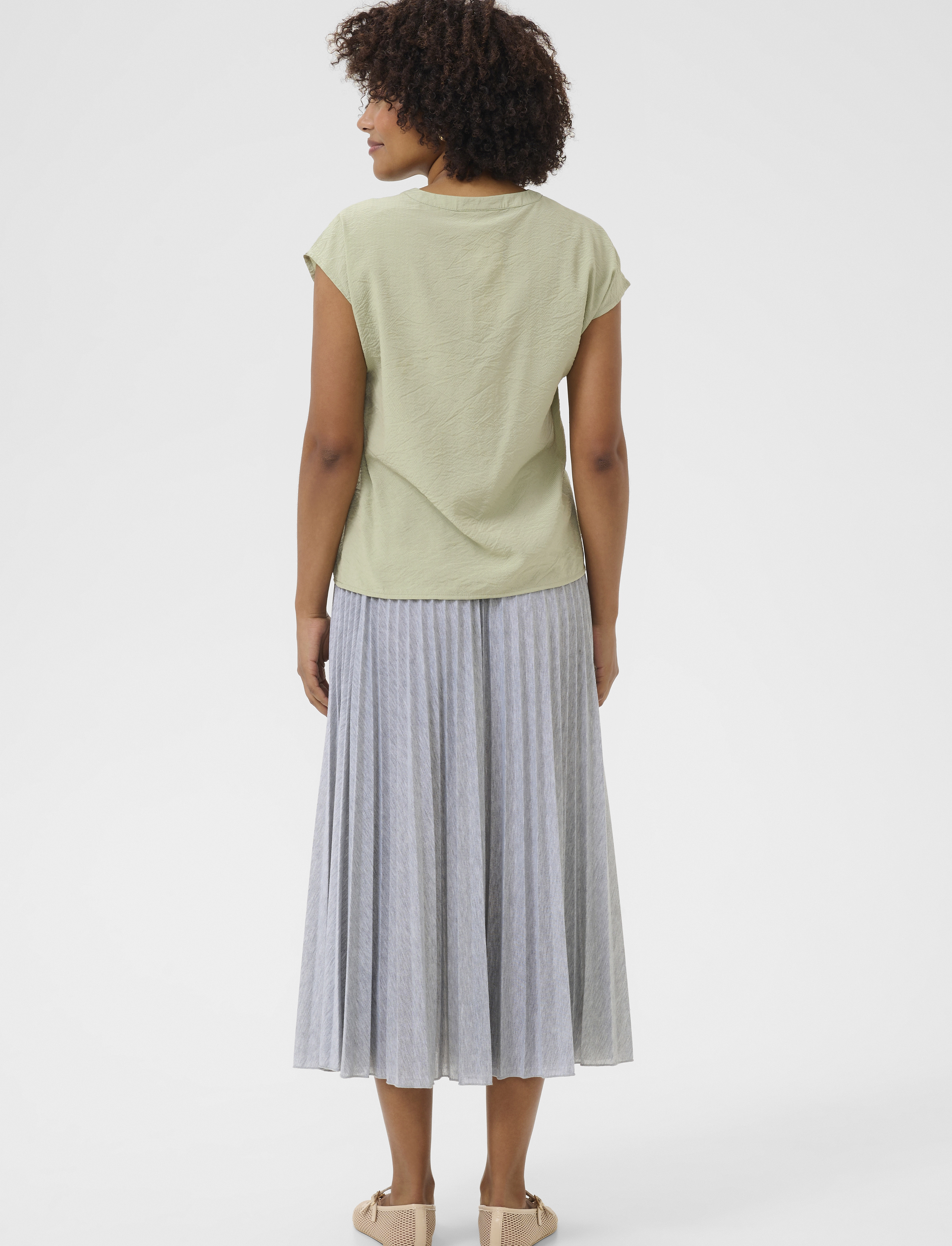 Cream - CRIrina SS Blouse - kurzämlige blusen - tea - 4