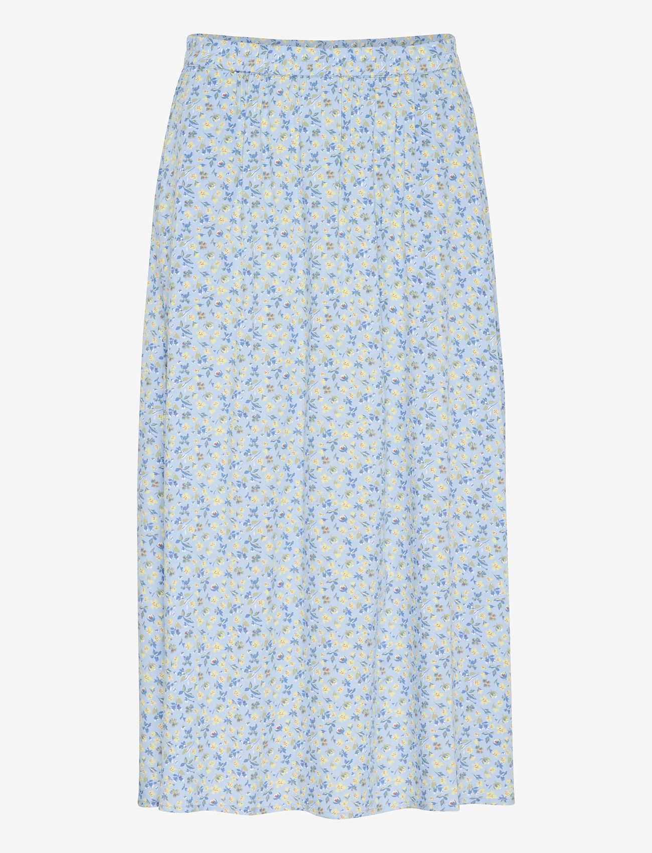 Cream - CRTiah Skirt - midi-röcke - blue yellow small floral - 1