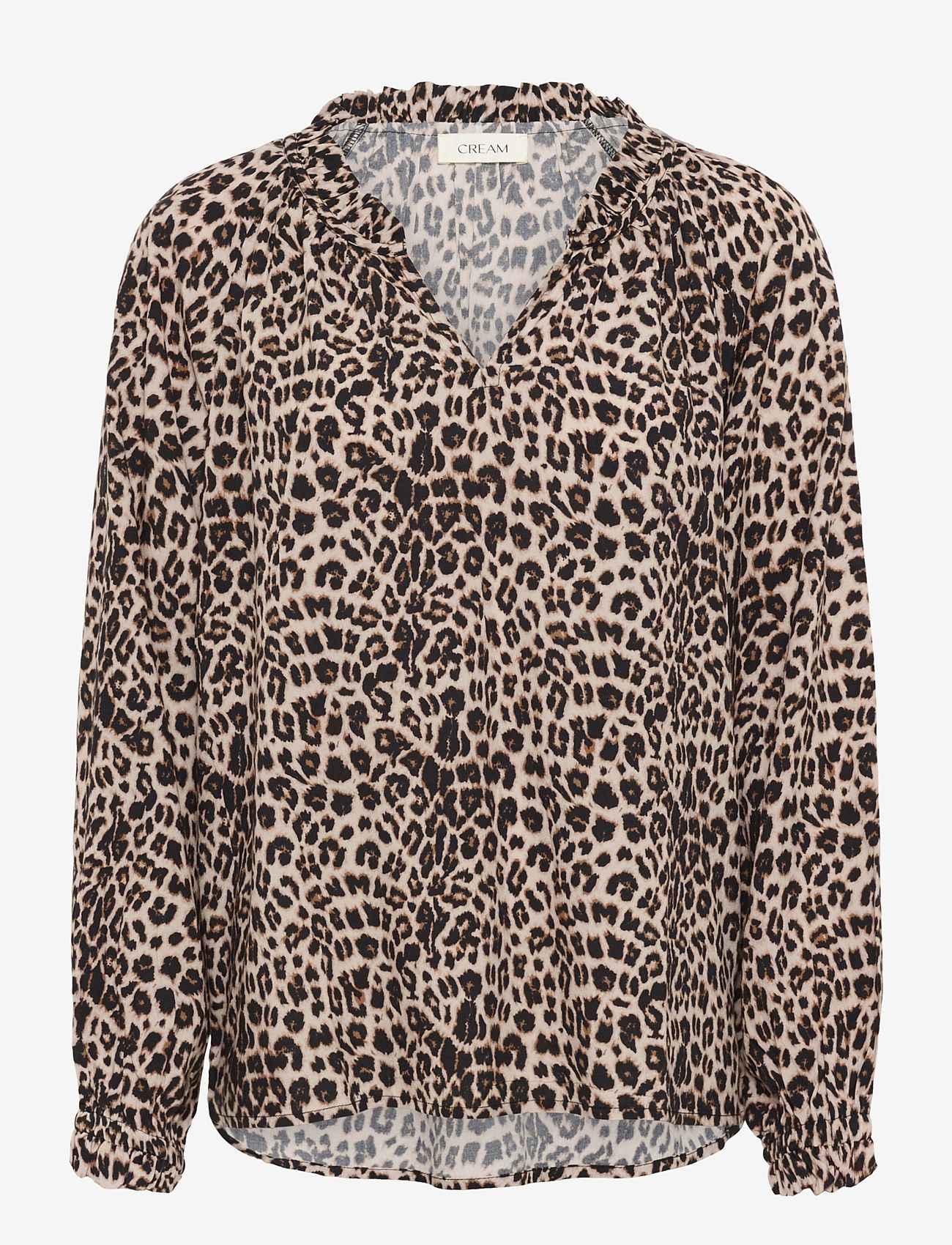 Cream - CRTiah Boho Blouse - long sleeved blouses - animal neutral - 1