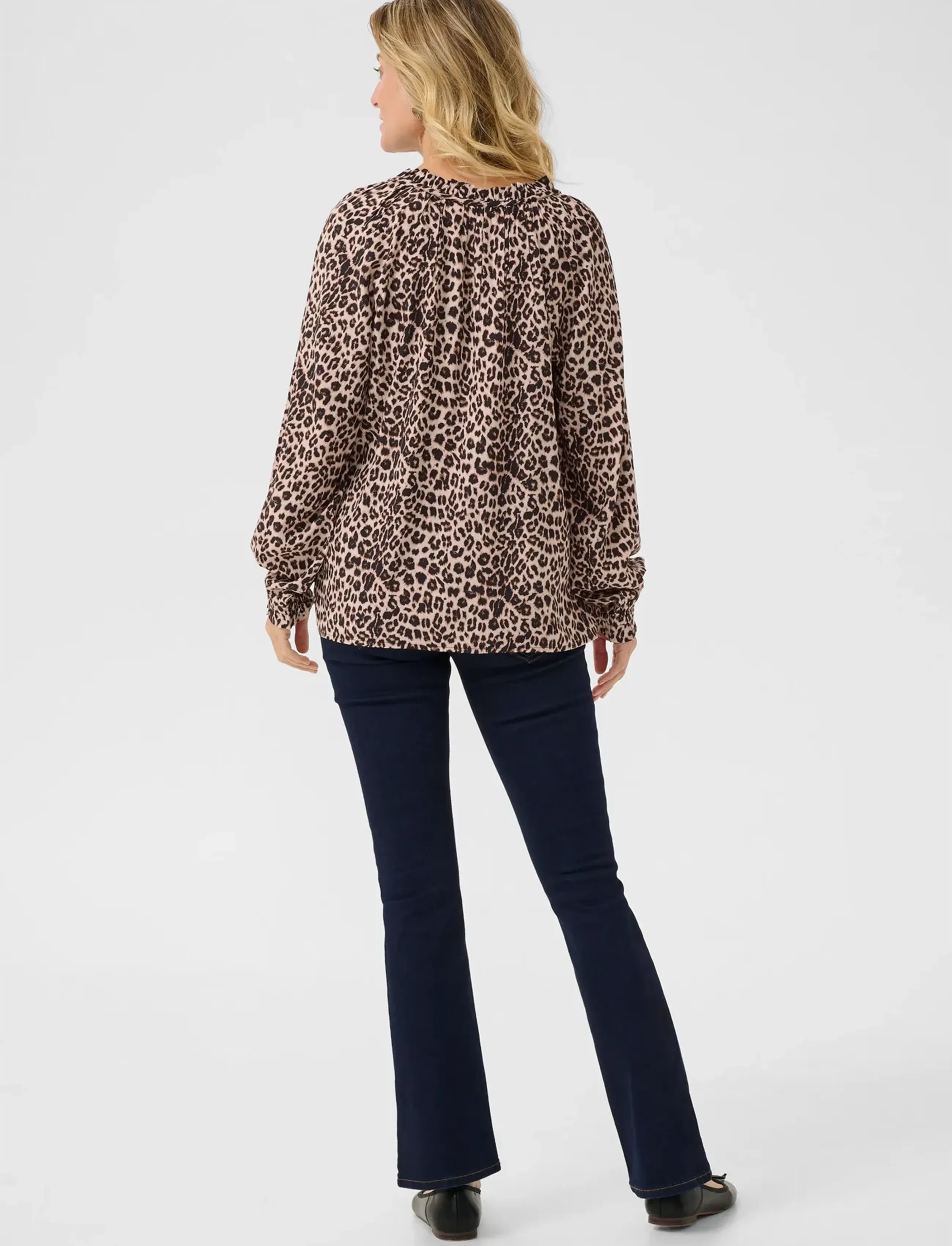 Cream - CRTiah Boho Blouse - long sleeved blouses - animal neutral - 4