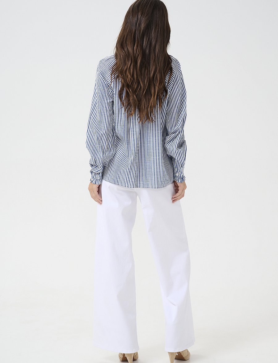 Cream - CRTiah Boho Blouse - long sleeved blouses - blue milkboy - 4
