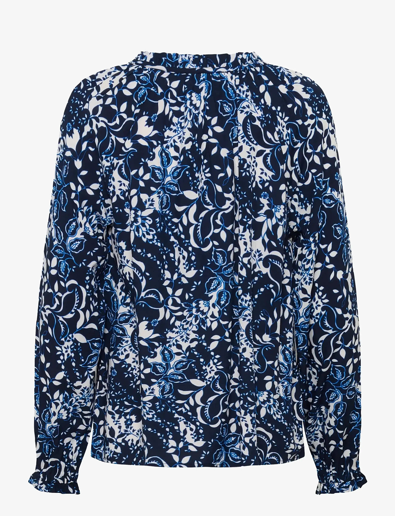 Cream - CRTiah Boho Blouse - langärmlige blusen - navy blue toile - 2
