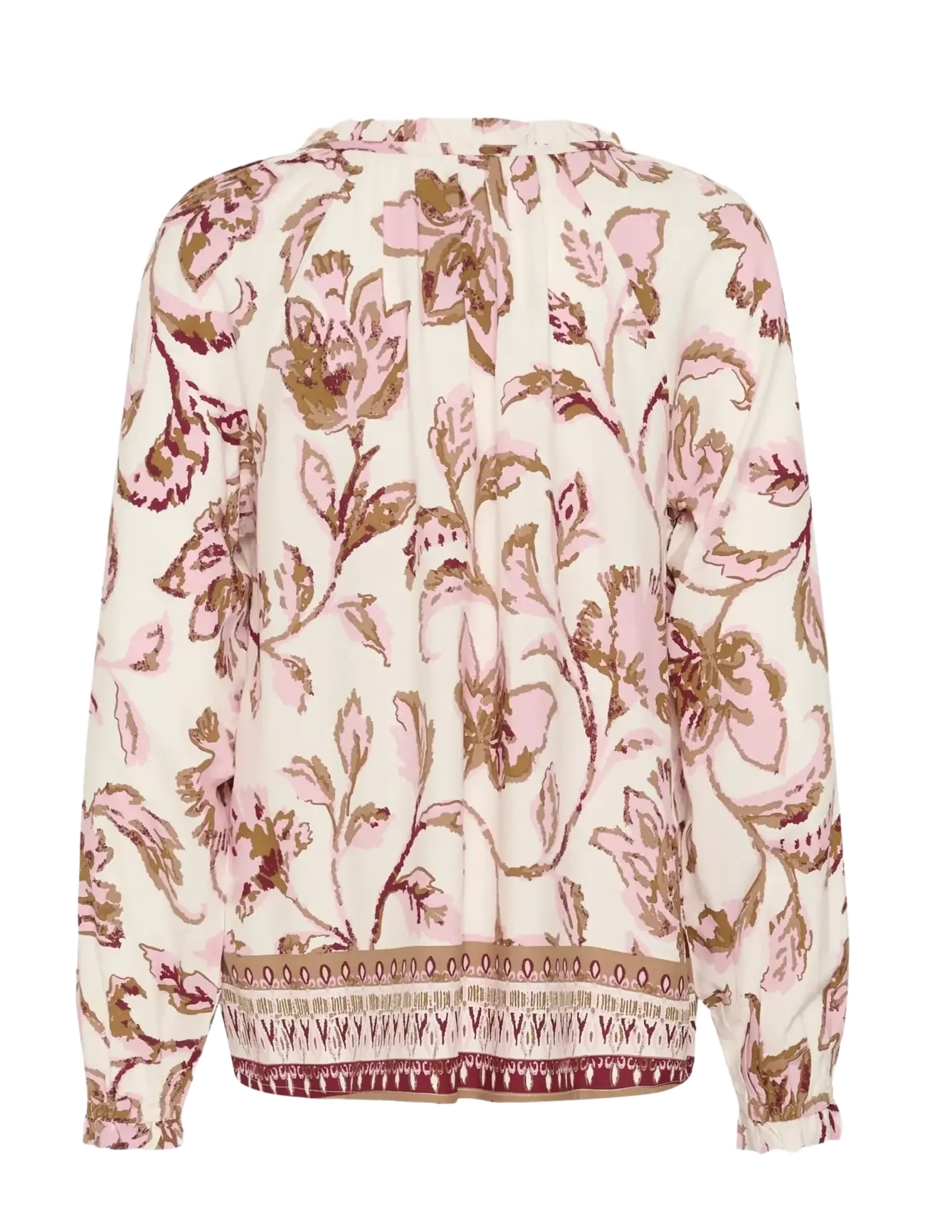Cream - CRTiah Boho Blouse - langærmede bluser - pink flower - 2