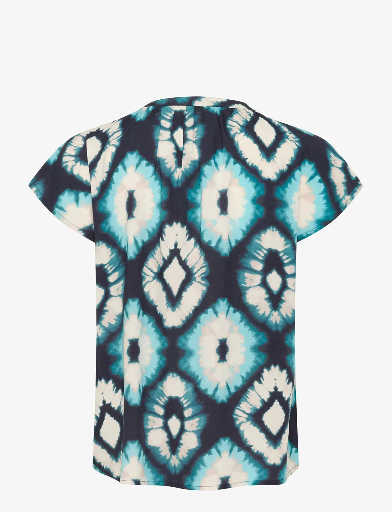 Cream - CRTiah Blouse - kurzämlige blusen - aqua tie dye - 2