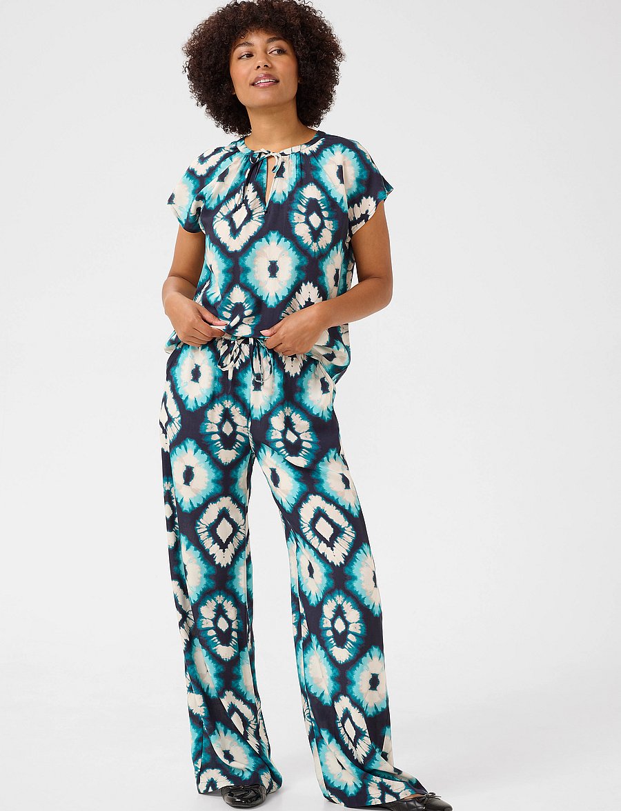 Cream - CRTiah Blouse - aqua tie dye - 3