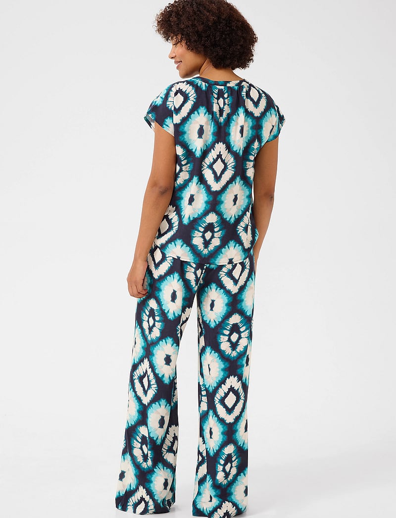 Cream - CRTiah Blouse - kurzämlige blusen - aqua tie dye - 4