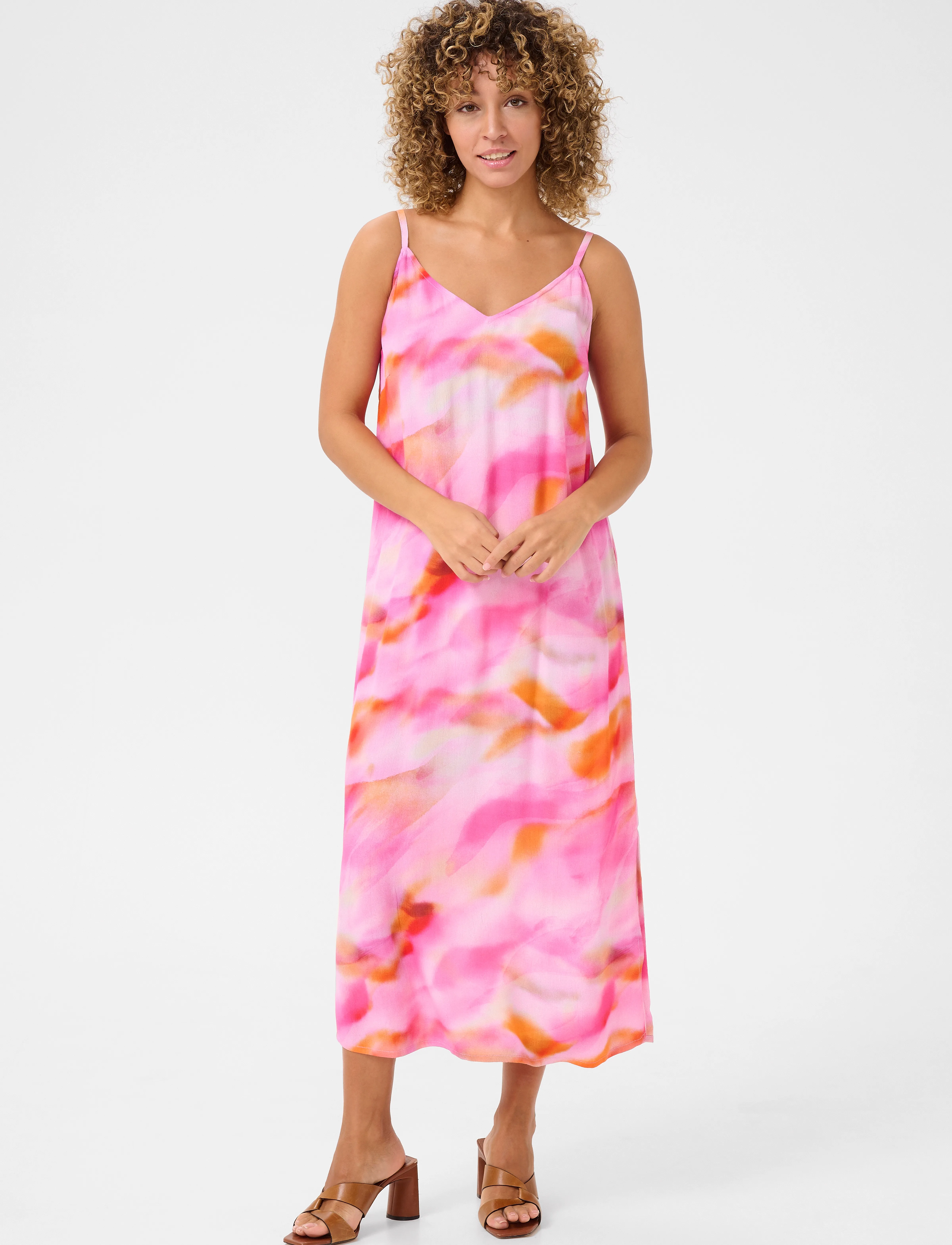 Cream - CRNana Slip Dress - vabalt langevad slip-kleidid - blurred pink - 0
